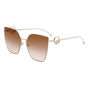 Fendi new  Gold Sunglasses.No case.Authentic.